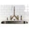 Kingston Brass Bridge Kitchen Faucet with Brass Sprayer, Antique Brass KS7793AXBS - alternate 5