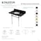 Kingston Brass 36" Black Granite Console Sink with Brass Legs, 8-Inch, 3-Hole, Black Granite/Matte Black KVPK3630KB0 - alternate 2