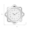 Homeroots 26" Silver Mirrored Glass Silent Analog Geometric Wall Clock 635634 - alternate 8