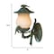 Homeroots Vintage Black and Gold Bird Detail Lantern Wall Light 399206 - alternate 5