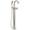 Delta Stryke Floor Mount Tub Filler Trim, 12.47 in, Lumicoat Stainless T47776-SS-PR-FL - alternate 1
