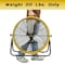 Edendirect 24in 3 Speeds Portable High Velocity Drum Fan Yellow with 1/3 HP, Turbo Blade, Low Noise IR-FAN7806 - alternate 10