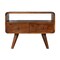 Homeroots 24in Chestnut Solid Wood Enclosed and Open Storage TV Stand 719184 - alternate 5