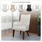 Leisuremod Spruce Collection Modern Wooden Dining Chair in Beige Velvet SC24BGF - alternate 6