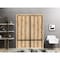 Sartodoors Sliding Closet Bypass Doors, Planum 0012 Oak and Aluminum Strips, Sturdy Rails Moldings Trims Hardw PLANUM0012DBD-DUB-36 - alternate 1