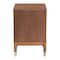 Baxton Studio Mandolin Mid-Century Ash Walnut Wood 2-Drawer Nightstand 258-14051-ZORO - alternate 5