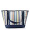 Picnic Time Family Of Brands Topanga Cooler Tote Bag, St. Tropez Collection - Sky Blue with Multi Stripe Pattern 619-00-991-000-0 - alternate 4