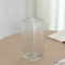 Uniquewise 10-Inch Square Frosted Clear Glass Table Vase - A Timeless Centerpiece for Dining Tables,  QI004738.CR.S - alternate 7