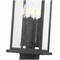 Z-Lite Tiberius 4 Light Outdoor Pier Mounted Fixture, Black/Clear Seedy, 9 In W x 27 In H 5017PHBS-SQPM-BK - alternate 3
