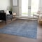 Homeroots 8' X 10' Blue And Green Ombre Washable Indoor Outdoor Area Rug 563697 - alternate 8