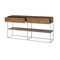 Homeroots 63in Brown Solid Wood Two Drawer Sideboard 380384 - alternate 6