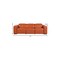 Homeroots 104" Camel Top Grain Leather Reclining Metal USB Sofa 720437 - alternate 9