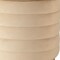 Homeroots 16in Beige and Storage Cylinder Bench With Baskets 720461 - alternate 3