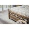Homeroots Natural Carved Geometric Solid Wood Queen Bed Frame 571391 - alternate 7