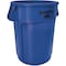 Rubbermaid Commercial BRUTE 44 gal Round Heavy Duty Plastic Can, Blue, None, Plastic, Not Applicable FG264360BLUE - alternate 1