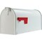 Gibraltar Elite T1 White Steel Rural Post Mount Mailbox E1100WAM - alternate 3