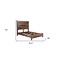 Homeroots Three Piece Dark Brown Solid Wood Bedroom Set 554221 - alternate 9