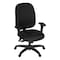 Regency Comfort Series High-Back Multifunctional Fabric Computer Task Chair with Adjustable Arms - Black 125-BK - alternate 1