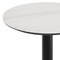Flash Furniture 24" RND Tabletop, Seamless Surface Technology, White Faux Marble with 22x22 Black Bar Height X-Base ST-RD24-WHMAR-T2222B-GG - alternate 8