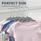 Lifemaster Gray Velvet Kids Hangers 30 Pack, 10.83" Non-Slip, Slim ABS, Swivel Hook & Notches LMVVBH30GY - alternate 6