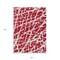 Homeroots 3' X 5' Red And White Abstract Washable Indoor Outdoor Area Rug 559319 - alternate 8
