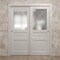 Sartodoors Sliding Closet Bypass Doors 48 x 80 inches, Ego 5011 Painted White Oak, Rails Hardware Set, Wood EGO5011DBD-PWO-48 - alternate 4