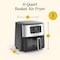 Cuisinart Black/Silver 6 qt Programmable Digital Air Fryer AIR-200NAS - alternate 8