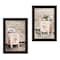 Homeroots Set Of Two Laundry Room 2 Black Framed Print Bathroom Wall Art, 2PK 406077 - alternate 1