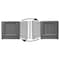 City Pickers 44 in. H X 10.75 in. W X 10.75 in. D Resin Trellis Tower Garden Bed Charcoal 2323D - alternate 3