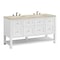 James Martin Vanities Breckenridge 60" Double Vanity, Bright White, w/ 3 CM Tajnar Eclos Top 330-V60D-BW-3TJR - alternate 6