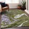 Homeroots 8' X 10' Olive Green Purple And Beige Abstract Washable Indoor Outdoor Area Rug 602650 - alternate 7