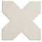 Apollo Tile Seville 5 x 5 in. Matte Light Gray Porcelain Cross Wall and Floor Tile 5.31 sq ft/case, 34PK TNG88CRGRYA - alternate 1