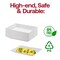 Smarty Had A Party 9" x 13" White Rectangular with Groove Rim Plastic Serving Trays (24 Trays), 24PK 7913-CASE - alternate 7