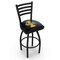 Holland Bar Stool Co 30" Blk Wrinkle Idaho Swivel Bar Stool, Ladder Back L01430IdahoU - alternate 1