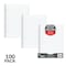 C-Line Products 8" x 10-1/2" White Wide Ruled Reinforced Notebook Filler Paper, 100/PK 21032 - alternate 1