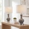 Jonathan Y Cox 22" Metal/Glass LED Table Lamp, Gray, 2PK JYL4033B-SET2 - alternate 7