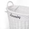 Wickerwise Handwoven Laundry Basket with Liner & Handles - Boho Decorative Storage Hamper for Clothes QI003106.WT - alternate 6