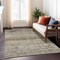 Homeroots 9' X 12' Brown Tan And Black Floral Washable Indoor Outdoor Area Rug 606180 - alternate 7