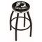 Holland Bar Stool Co 25" Blk Wrinkle POW/MIA Swivel Bar Stool, Chrome Ring L8B2C25POWMIA - alternate 1