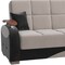Homeroots 84" Gray Microfiber Convertible Futon Sleeper Sofa And Toss Pillows With Storage 607208 - alternate 5