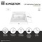 Kingston Brass 25-Inch Solid Surface Vanity Top, 8" Faucet Drillings KVPB2522L38SQ - alternate 2