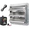 Ipower 10 Inch Shutter Exhaust Fan Aluminum+  fan speed controller + Disposal Power Cord Kit HIFANXEXHAUST10CTB - alternate 1