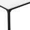 Homeroots 46" White and Black Wood and Iron Dining Table 635743 - alternate 4