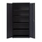 Hirsh Storage Cabinet, 72 in H, 36 in W, 18 in D, Recessed Twist, Keyed, Black, 4 Shelves 22005 - alternate 12