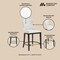Manhattan Comfort Blair Counter Stool in White, 3PK 3-CS020-WH - alternate 6