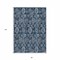 Homeroots 8' X 10' Navy Blue And Denim Blue Damask Washable Indoor Outdoor Area Rug 588187 - alternate 8