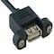 Sanoxy 10ft USB 2.0 Panel-Mount Type A Male to Type A Female Cable SNX-CBL-LDR-U2111-1210 - alternate 2