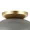 Jonathan Y Paulina 8.5" 1-Light Classic Industrial Iron LED Flush Mount, Gray/Gold Painting JYL1327C - alternate 8