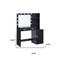 Homeroots 46" Black Wood Lighted Two Drawer Dresser 714256 - alternate 3