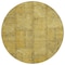 Homeroots 8' Gold Wheat And Gray Round Patchwork Washable Indoor Outdoor Area Rug 581601 - alternate 5